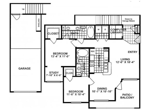 Cypress Classic Floor Plan Cypress Classic Floor Plan | Lodge at Lakeline Village
