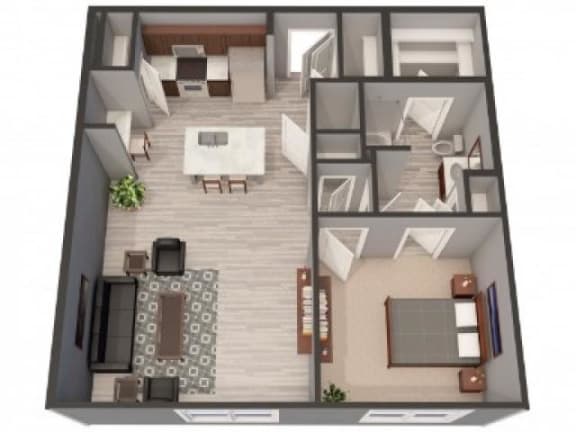 1C Floor Plan 1C Floor Plan |Lofts at Zebulon