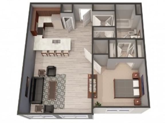 Floor Plan  1F-Alt Floor Plan |Lofts at Zebulon