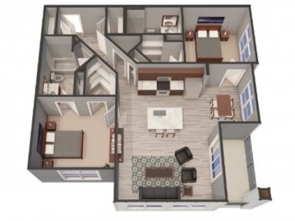 2B Floor Plan 2B Floor Plan |Lofts at Zebulon