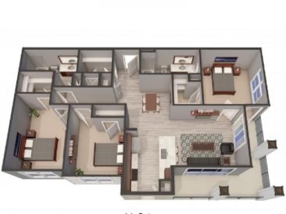 Floor Plan  3A Floor Plan |Lofts at Zebulon