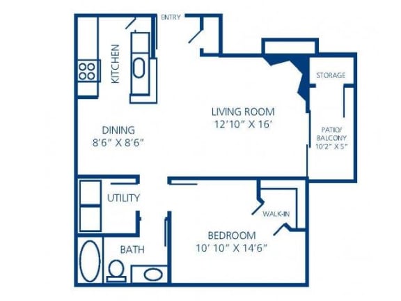 Opal Floor Plan at Stonelake at the Arboretum, Austin