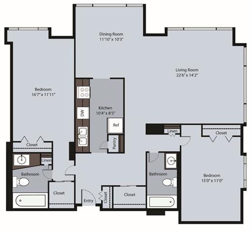 Two Bedroom Two Bath