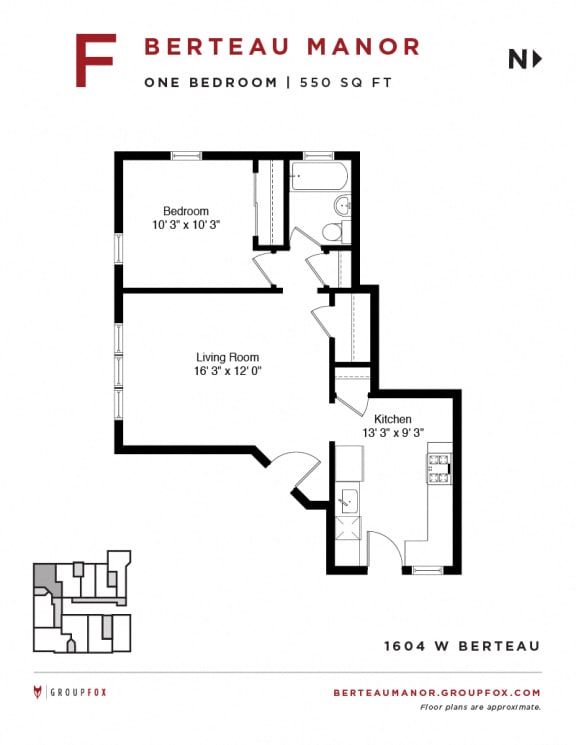 Berteau Manor - One Bedroom