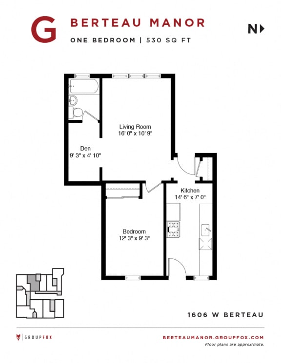 Berteau Manor - One Bedroom