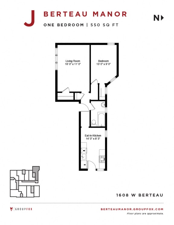 Berteau Manor - One Bedroom