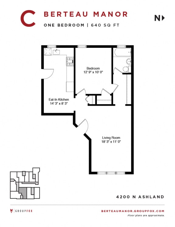 Berteau Manor - One Bedroom