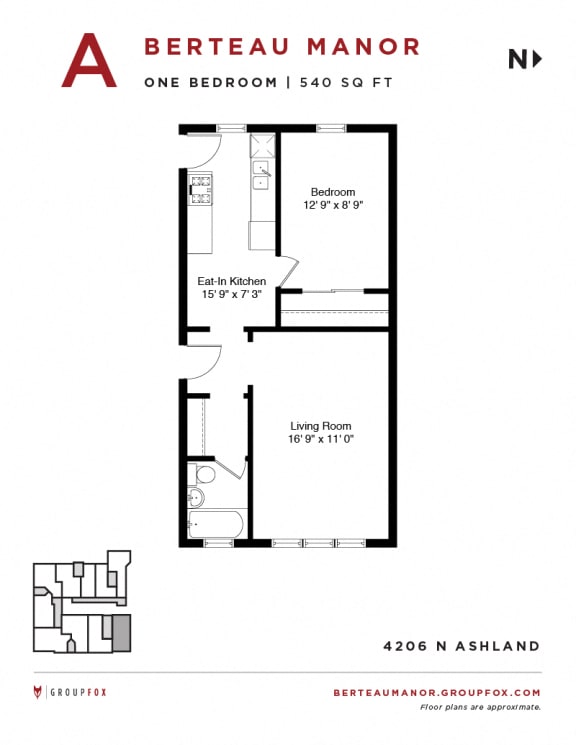 Berteau Manor - One Bedroom