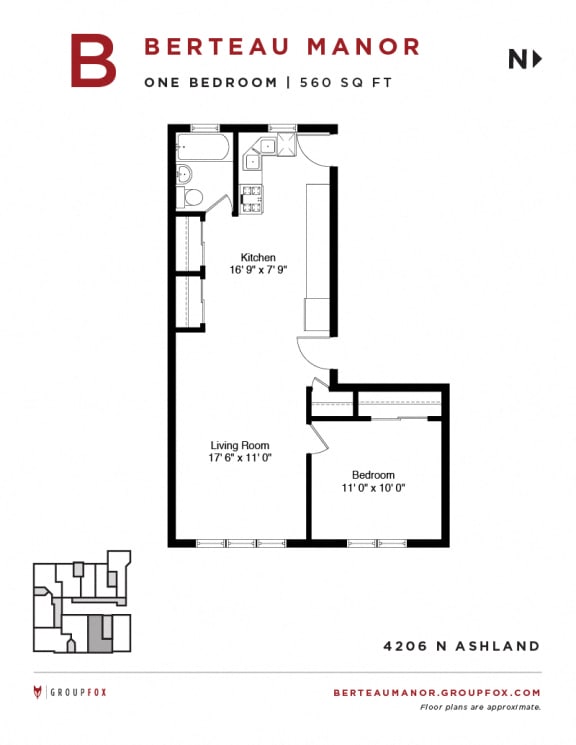 Berteau Manor - One Bedroom