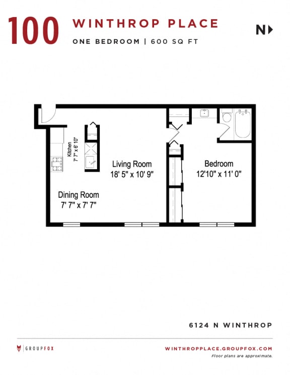 Winthrop Place - One Bedroom