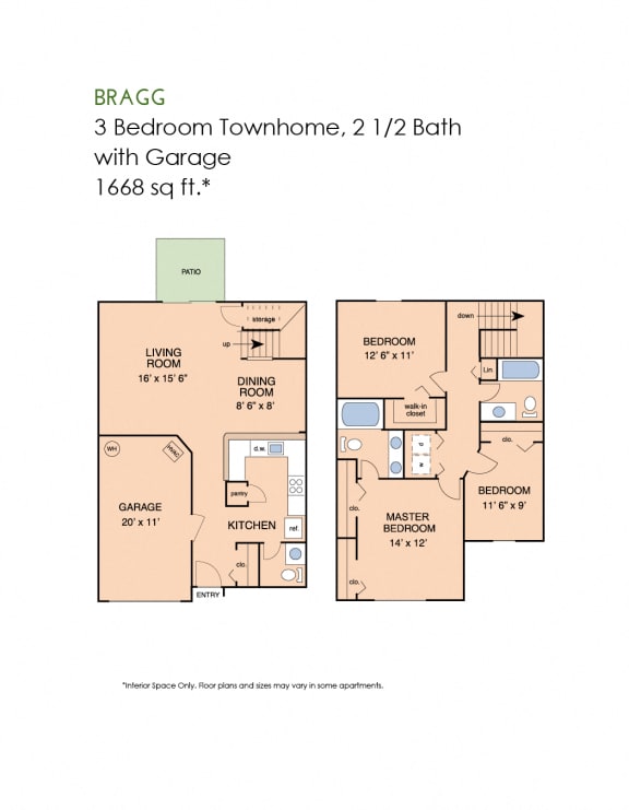 3 bedroom with garage