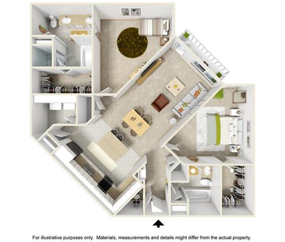 The Buchanan Floor Plan at Highline Urban Lofts, Cypress, TX, 77429