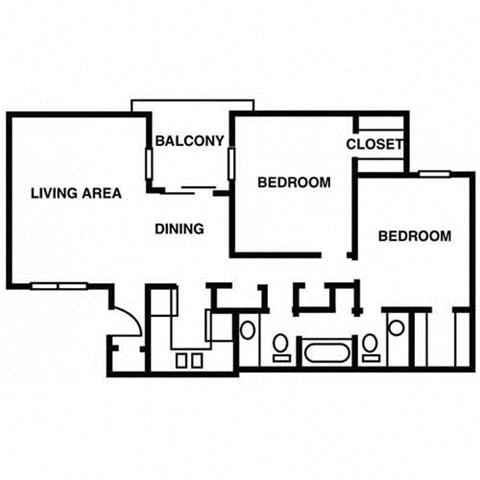Two Bed/1.5 Bath at Ventana at The Lake, Hendersonville, TN 37075.