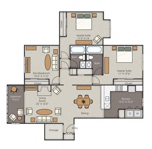 C1 floorplan at West Wind Landing, Savannah, GA, 31410