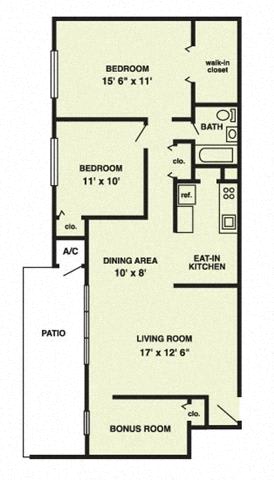 B6 Floor Plan at The Palms, South Carolina
