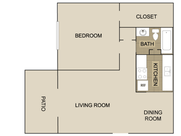 A1 Floor Plan at Lexington on the Green, Raleigh, NC