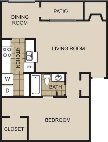 A3 Floor Plan at Lexington on the Green, Raleigh, North Carolina