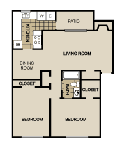 B1 Floor Plan at Lexington on the Green, Raleigh