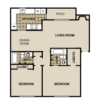 B2 Floor Plan at Lexington on the Green, North Carolina