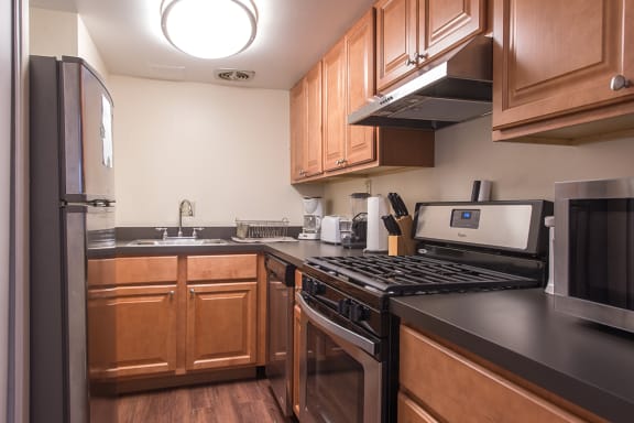 Kitchen, Walnut Towers at Frick Park, pet-friendly apartments in Pittsburgh, PA