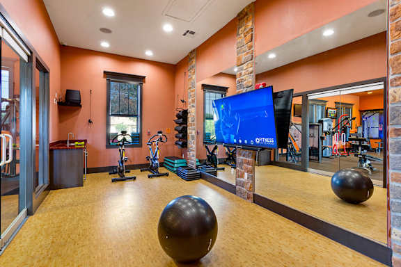 Modern Fitness Center at Las Brisas Apartment Homes, Round Rock, Texas