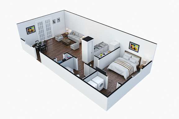 1 bed 1 bath at Sanctuary Apartments & Townhomes, Augusta, GA
