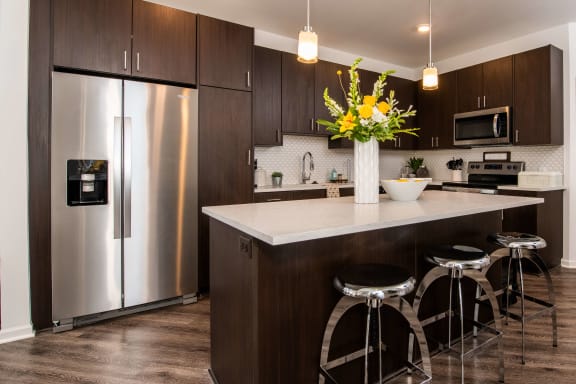 Kitchen and dining area at 44 Washington, Kansas City, 64111
