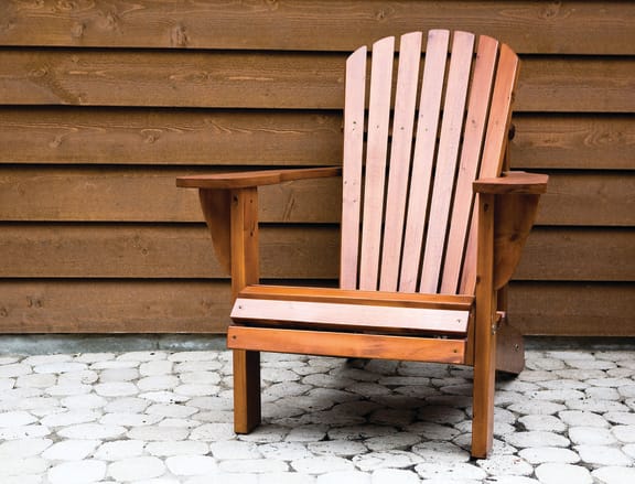patio with chair