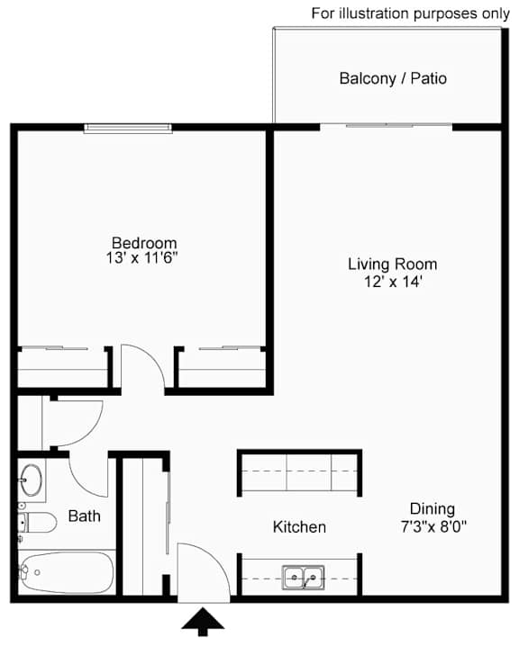 1 bedroom 1 bath