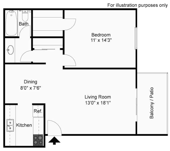 1 bedroom 1 bath