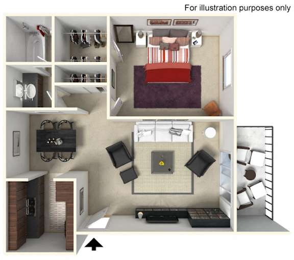 1 bedroom 1 bath
