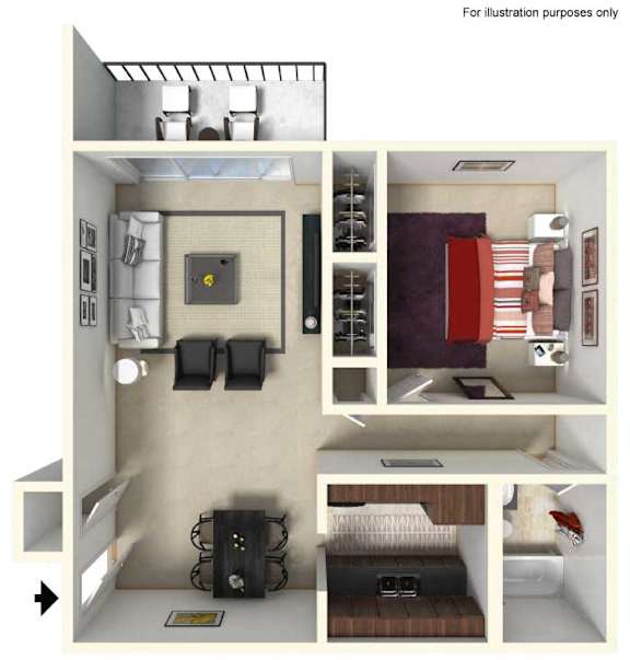 1 bedroom 1 bath