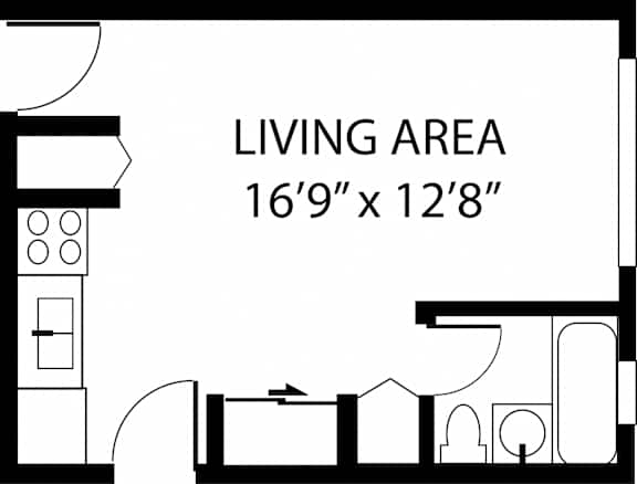 Dakin Court Studio Floor Plan