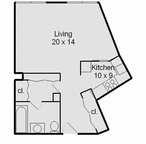 Sheridan Lake Studio Floor Plan Drawing