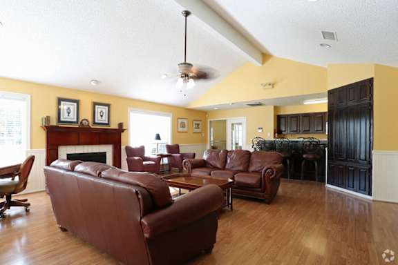 Community Room With Fireplace at Champions Club, Glen Allen, VA, 23060