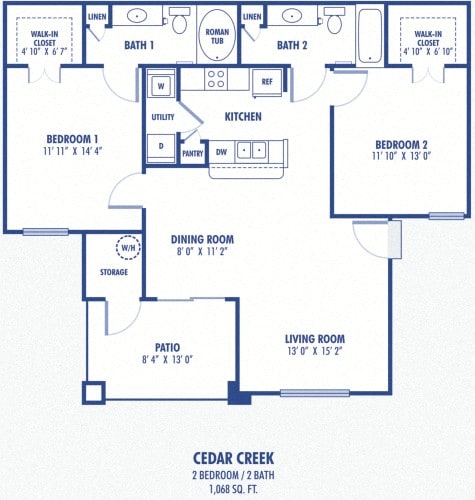 Oak Creek  2 Bedroom