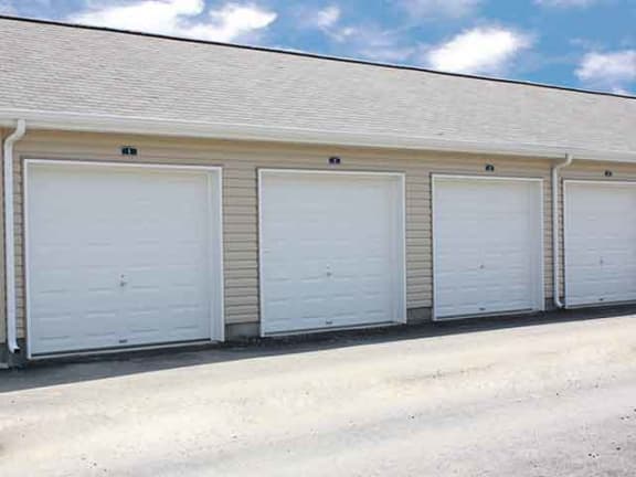 Garages and storage at Brookfield Village in Grove City, OH