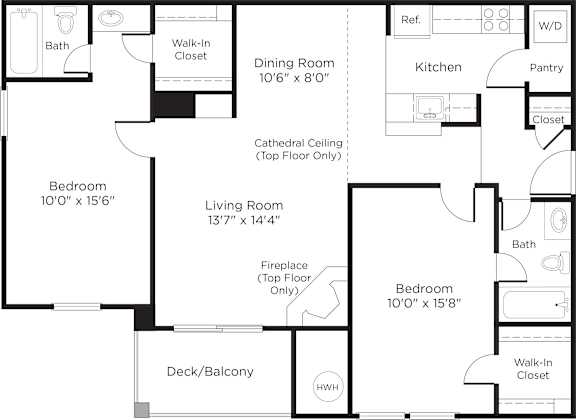 Floor Plan Cedar – Standard Market