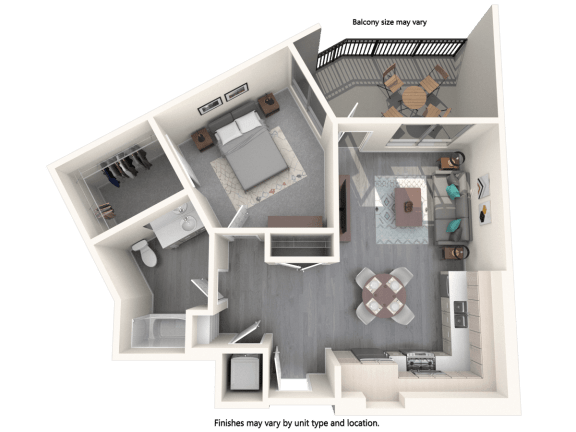 Vive Luxe Apartments A5 Floor Plan