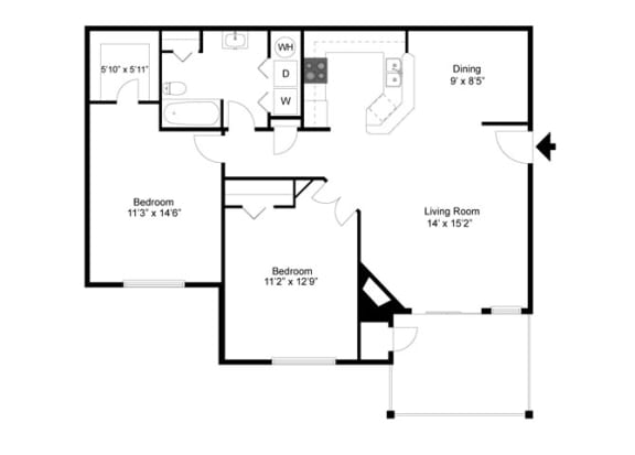 at Commons at Verandas in Tanasbourne Apartments, Hillsboro