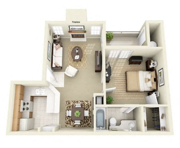 Tanglewood 1 Bedroom 1 Bathroom Apartment in Albuquerque