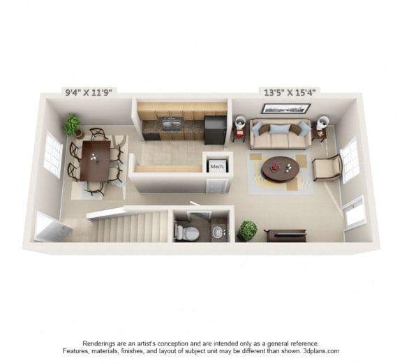 The Madison Floor Plan at Oak Reserve at Winter Park, Winter Park, FL