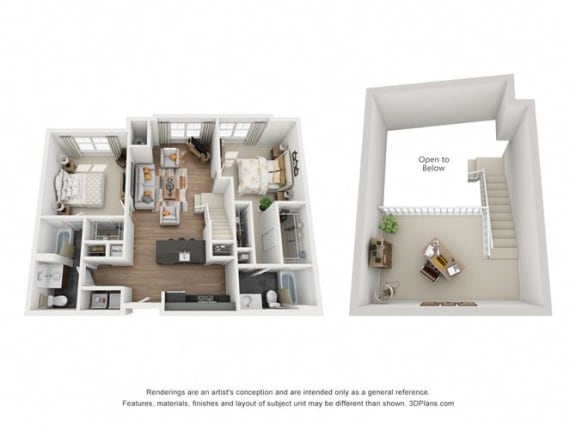 Overbrook Loft| 2 bed - 2 Bath at Riverwalk, Conshohocken, PA