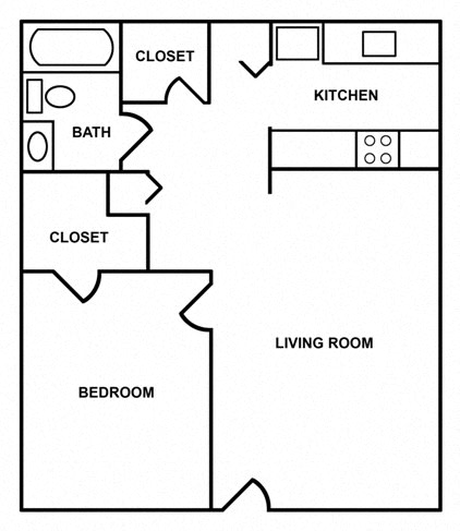  Floor Plan 1 Bedroom