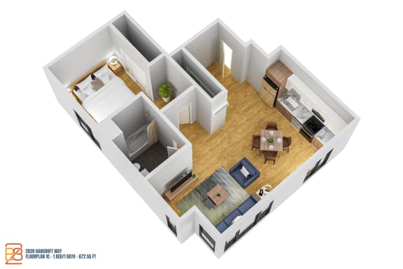 Berkeley, 1 bedroom, 1 bathroom