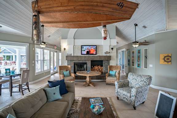 The Clubhouse is available to residents during normal business hours, for resident events, and for private rental.