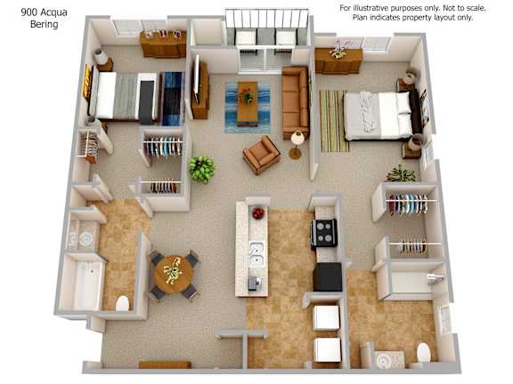 two bedroom apartment
