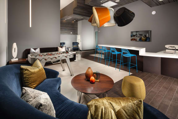 Game Room at Topaz Apartments, California, 90013