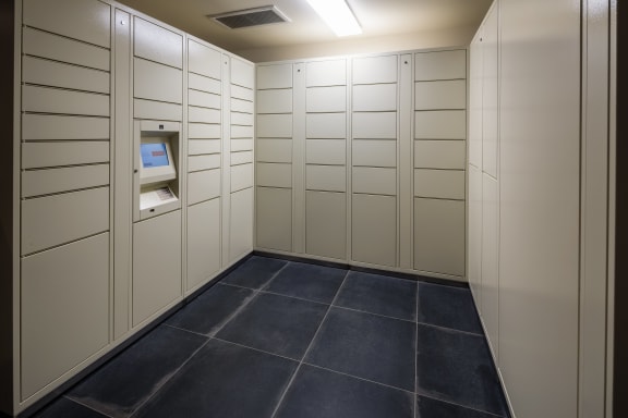Package Locker at Topaz Apartments, Los Angeles, CA