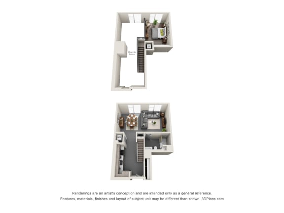 Unit A2C at Topaz Apartments, Los Angeles, 90013